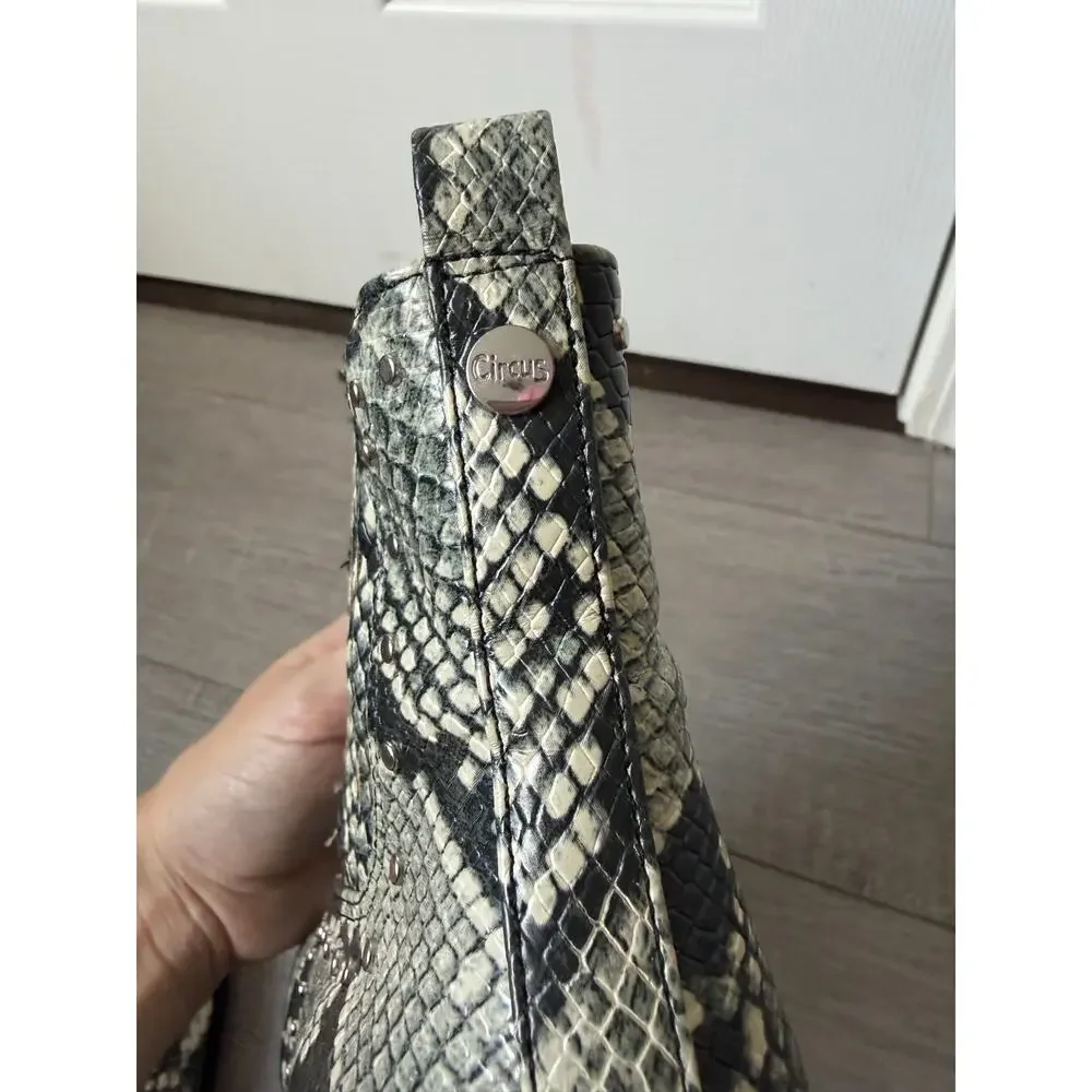 Circus by Sam Edelman Snakeskin Heeled Zip Ankle Boots